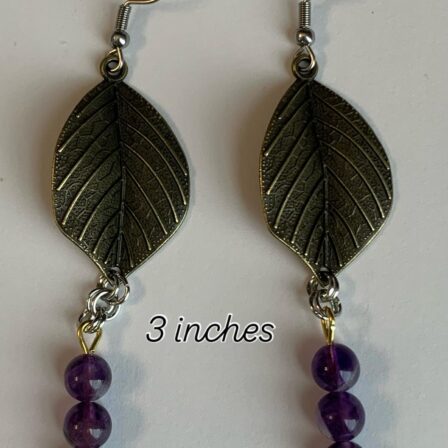 Leaf drop amethyst