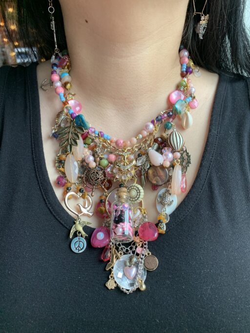 Cluttered Junk necklace one