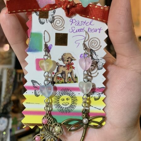 Pastel sweetheart earrings