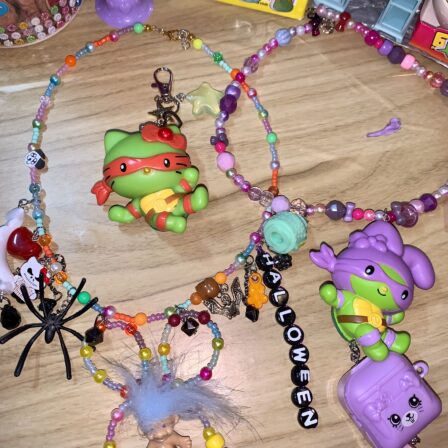 Ninja two necklace and bag charm