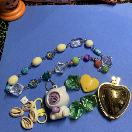 Funny keychain and necklace